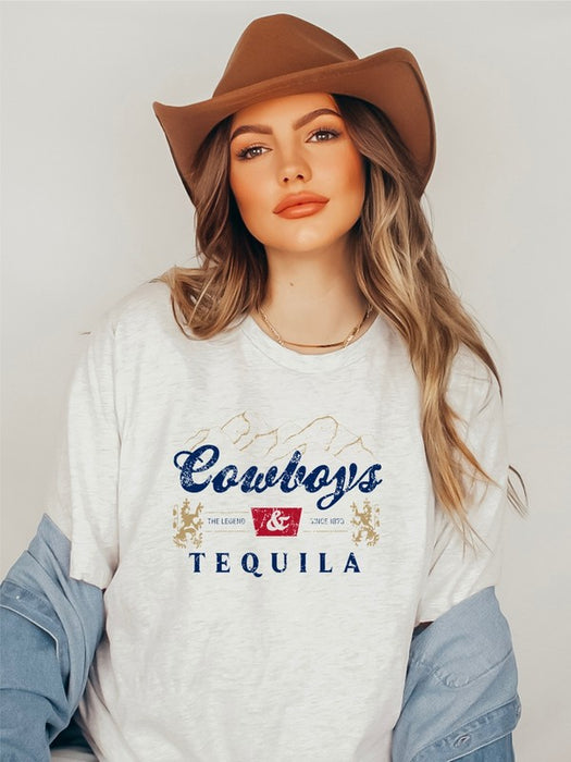 Tequila and Cowboys Graphic Tee