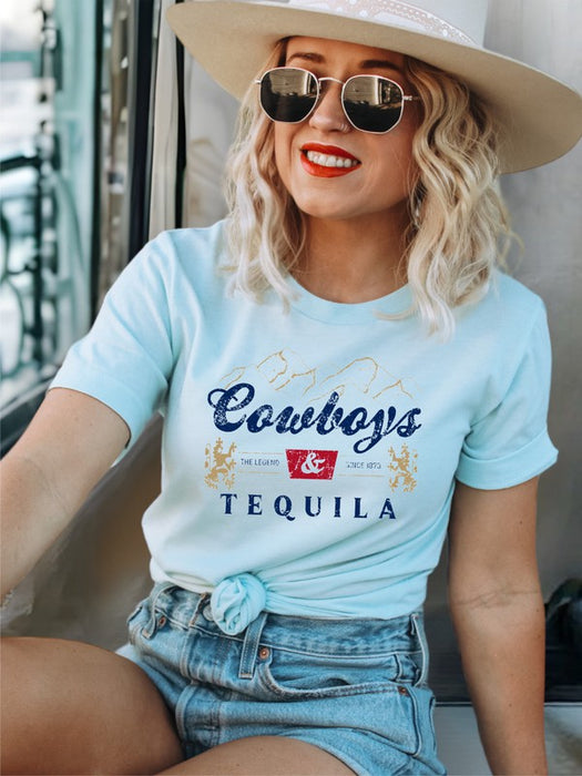 Tequila and Cowboys Graphic Tee