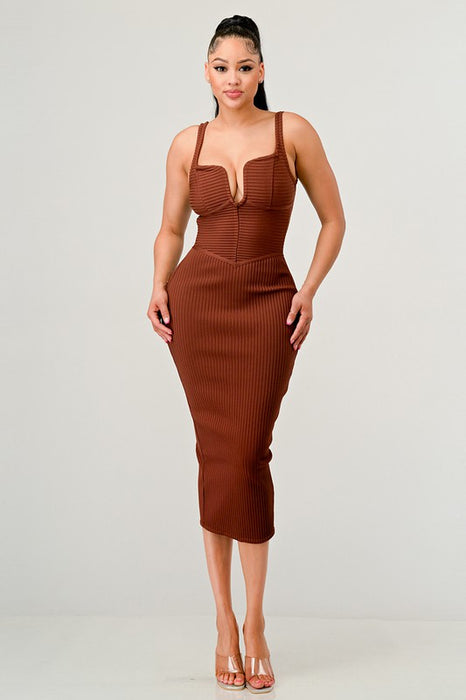 IT FEELS LIKE FALL MIDI DRESS