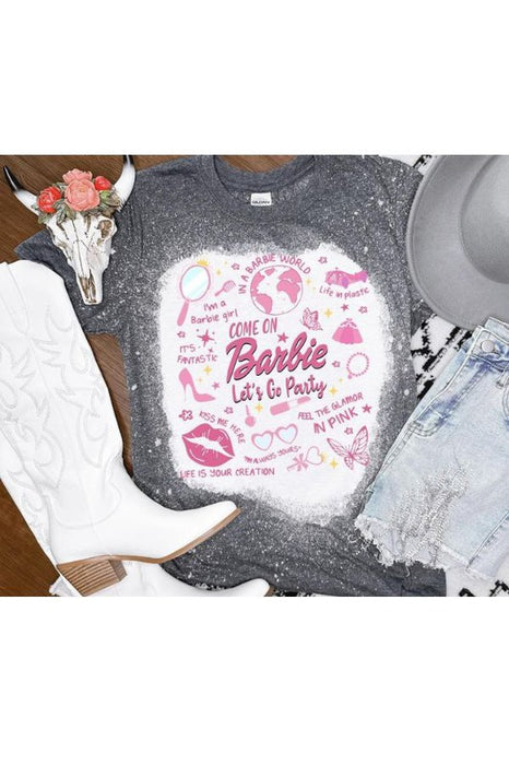 Barbie Bleached Plus Graphic Tee