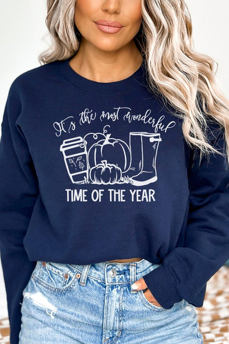 Most Wonderful Time Year Fall Sweatshirt