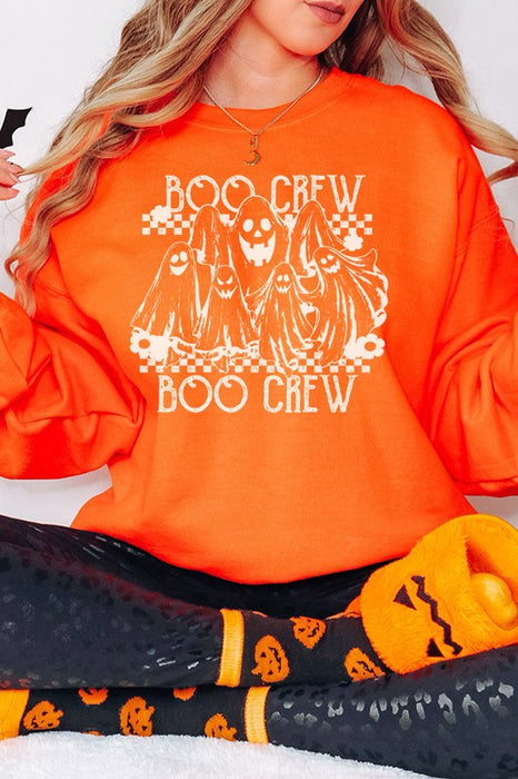 Halloween Boo Crew Graphic Sweatshirt