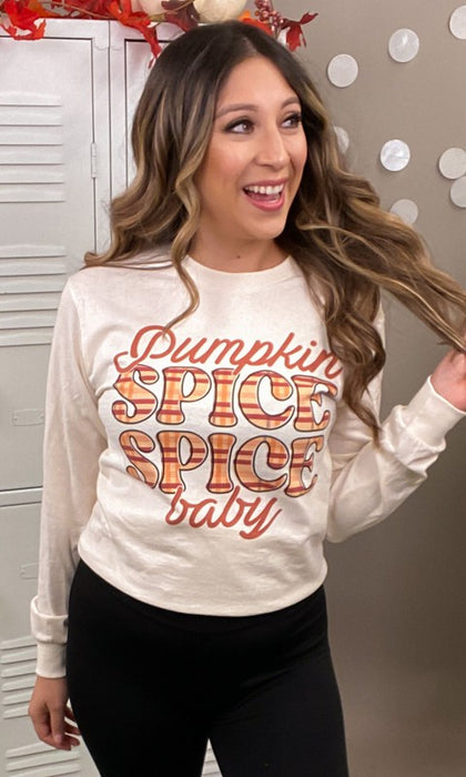 Pumpkin Spice Spice Baby Graphic LS T-Shirt