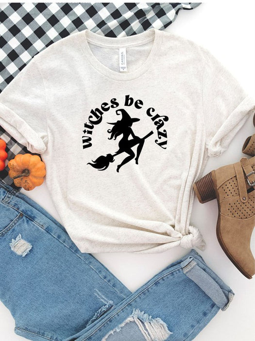 Witches Be Crazy Crewneck Tee