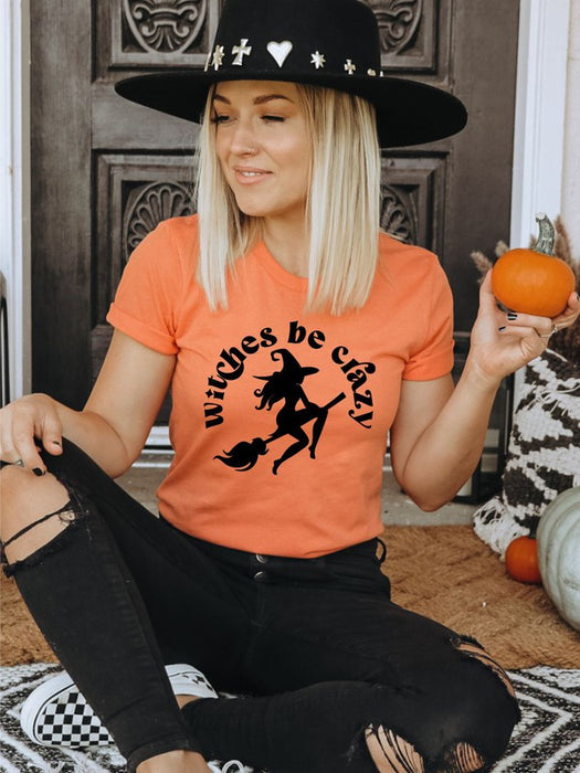 Witches Be Crazy Crewneck Tee