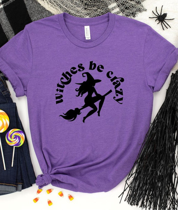 Witches Be Crazy Crewneck Tee