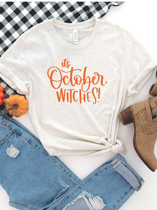 It's October Witches Crewneck Tee