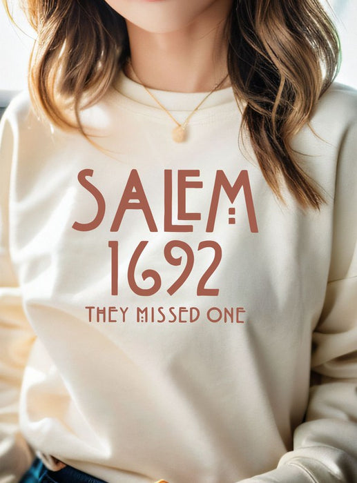 Salem 1692 They Missed One Crew Sweatshirt