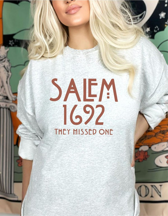 Salem 1692 They Missed One Crew Sweatshirt