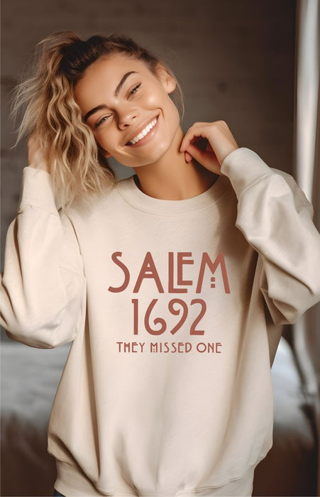 Salem 1692 They Missed One Crew Sweatshirt