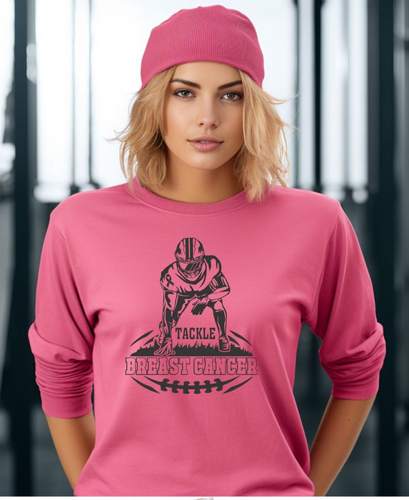 Tackle Breast Cancer Long Sleeve Tee