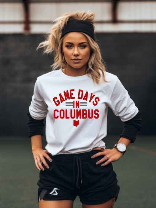 Game Days in Columbus Graphic Short Sleeve Tee