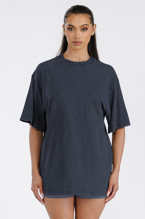 Womens Oversized Cotton Boyfriend Shirt