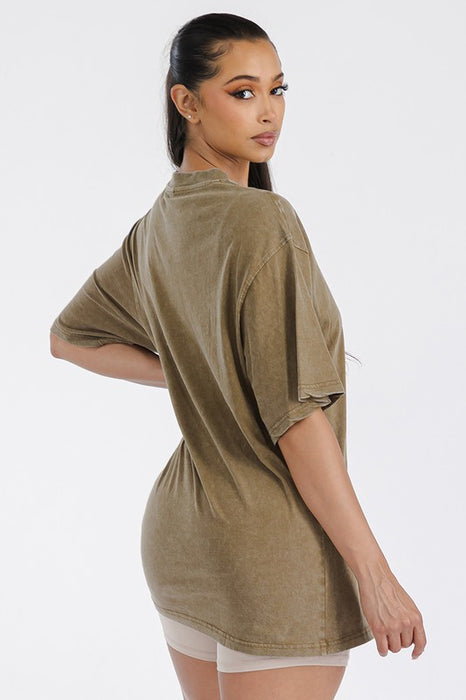 Womens Oversized Cotton Boyfriend Shirt