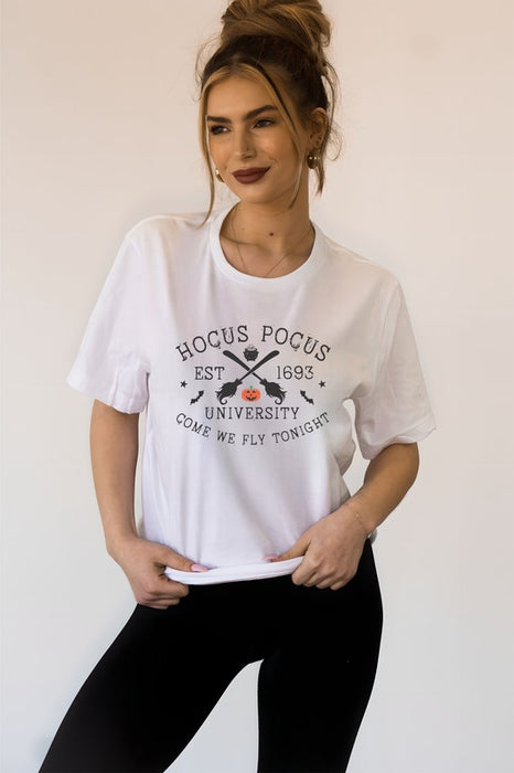 Hocus Pocus University Crew Neck Tee