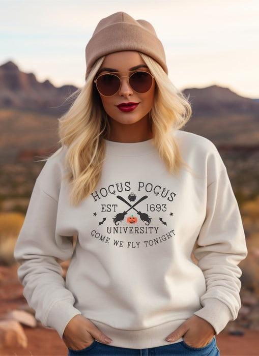 Hocus Pocus University Graphic Crew Sweatshirt