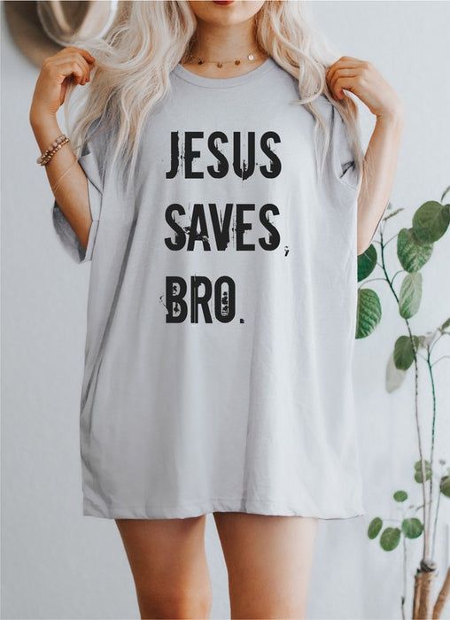 Jesus Saves Bro Graphic Tee