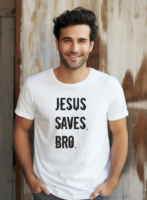 Jesus Saves Bro Graphic Tee