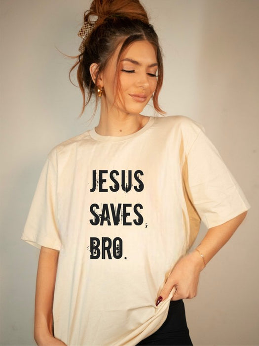 Jesus Saves Bro Graphic Tee