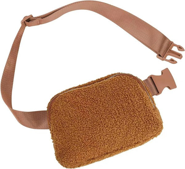 Lola Boucle Sherpa Sling/Belt Bag