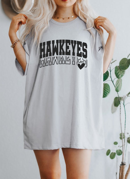 Hawkeyes Heart Boutique Style Tee