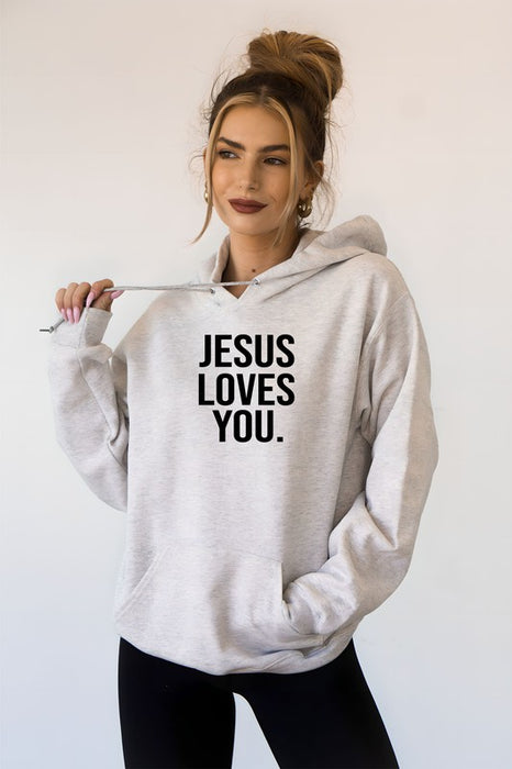 Jesus Loves You Softest Ever Graphic Hoodie