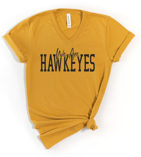 We Are Hawkeyes V-Neck Boutique Style Tee