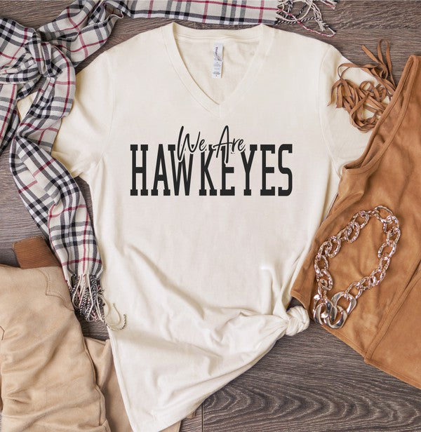 We Are Hawkeyes V-Neck Boutique Style Tee