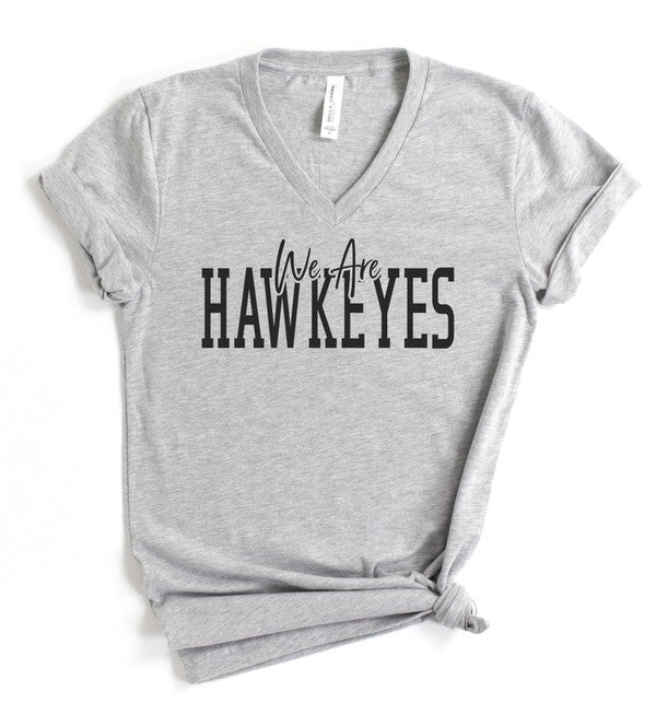 We Are Hawkeyes V-Neck Boutique Style Tee