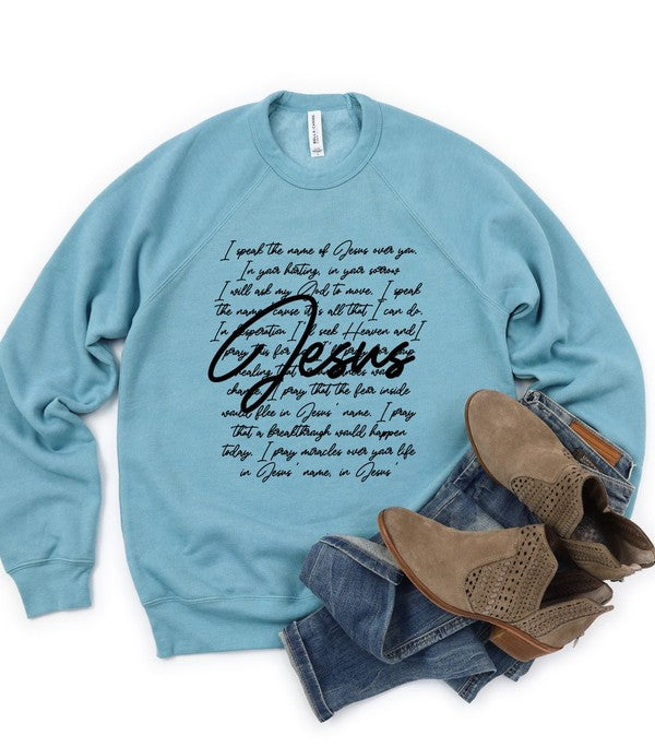 In Jesus Name Crewneck Sweatshirt