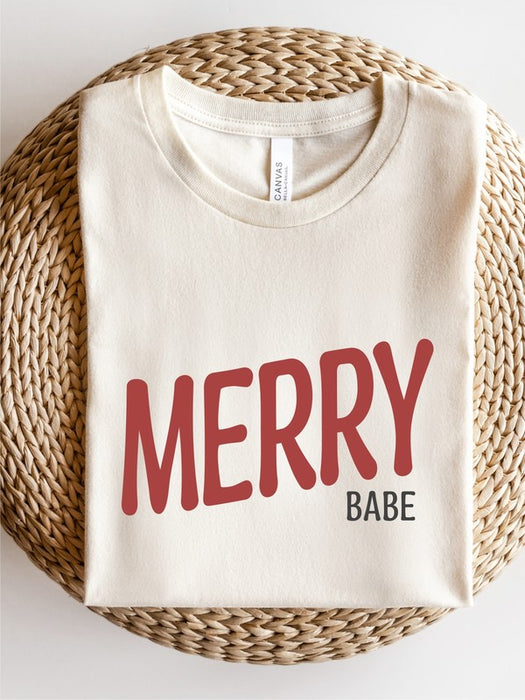 Merry Babe Graphic Short Sleeve Tee