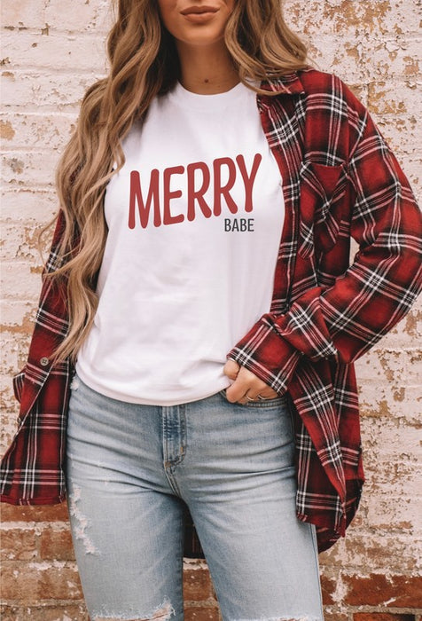 Merry Babe Graphic Short Sleeve Tee