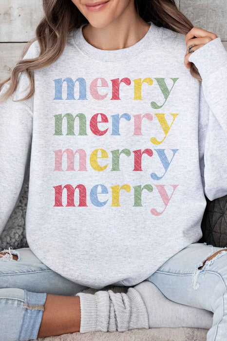 MERRY CHRISTMAS OVERSIZED SWEATSHIRT