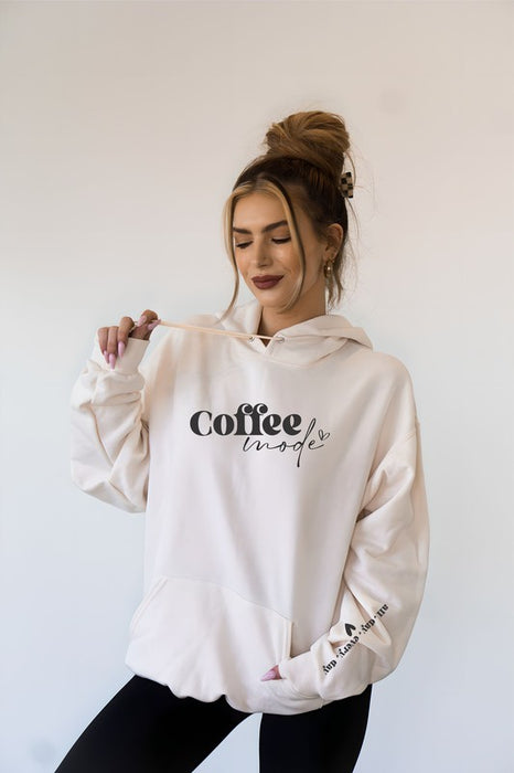 Coffee Mode Graphic Hoodie