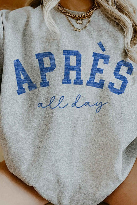 APRES SKI ALL DAY OVERSIZED SWEATSHIRT