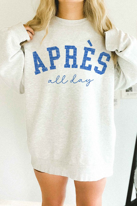 APRES SKI ALL DAY OVERSIZED SWEATSHIRT