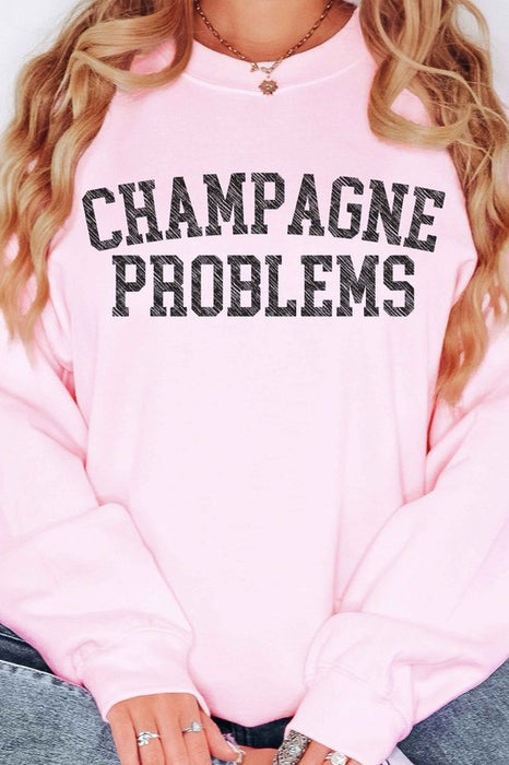 CHAMPAGNE PROBLEMS OVERSIZED SWEATSHIRT