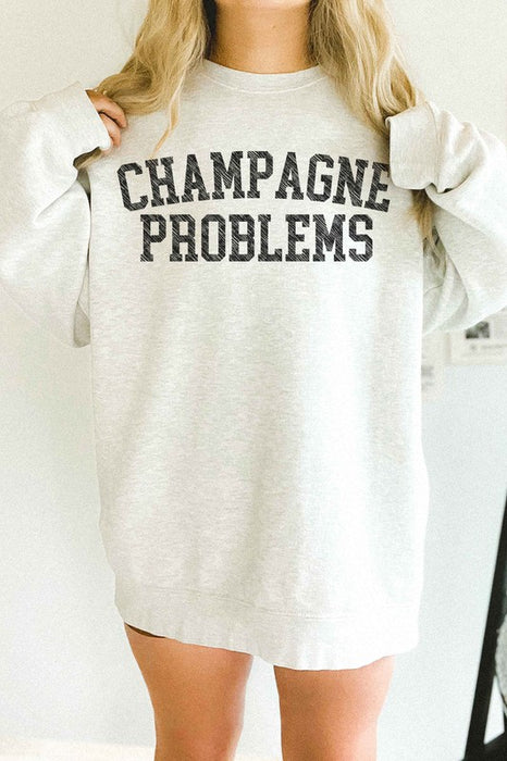 CHAMPAGNE PROBLEMS OVERSIZED SWEATSHIRT