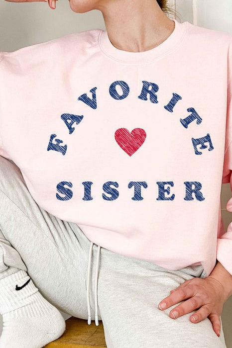 FAVORITE SISTER OVERSIZED SWEATSHIRT