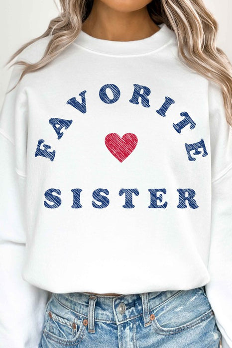 FAVORITE SISTER OVERSIZED SWEATSHIRT