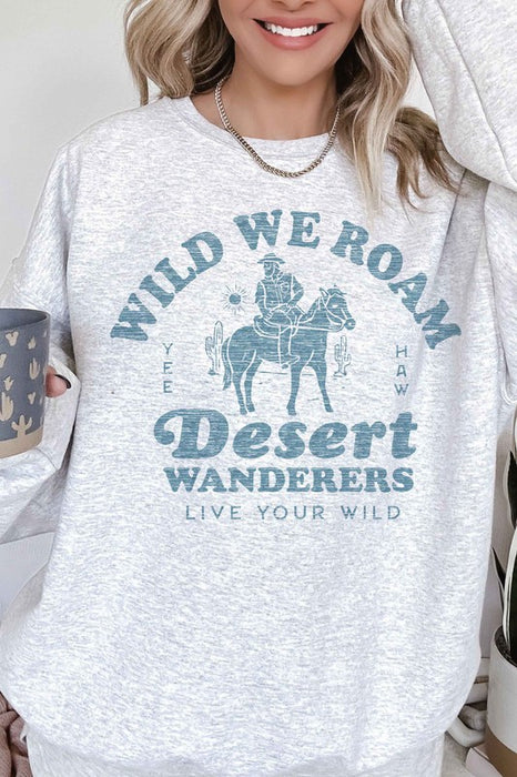 WILD WE ROAM OVERSIZED SWEATSHIRT