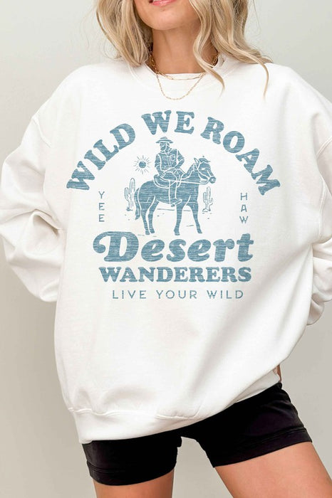 WILD WE ROAM OVERSIZED SWEATSHIRT