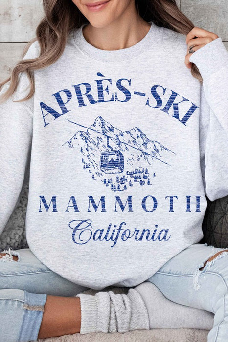 APRES SKI MAMMOTH CALIFORNIA OVERSIZED SWEATSHIRT