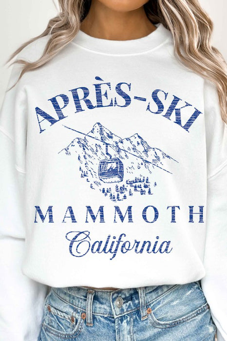 APRES SKI MAMMOTH CALIFORNIA OVERSIZED SWEATSHIRT