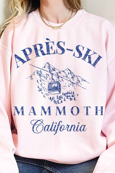 APRES SKI MAMMOTH CALIFORNIA OVERSIZED SWEATSHIRT