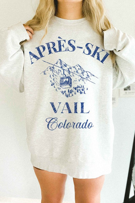 APRES SKI VAIL COLORADO OVERSIZED SWEATSHIRT