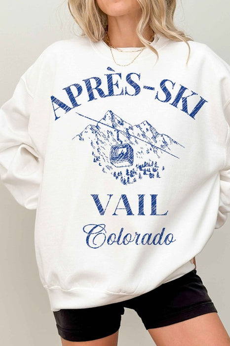 APRES SKI VAIL COLORADO OVERSIZED SWEATSHIRT