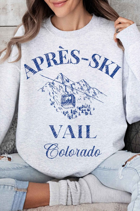 APRES SKI VAIL COLORADO OVERSIZED SWEATSHIRT