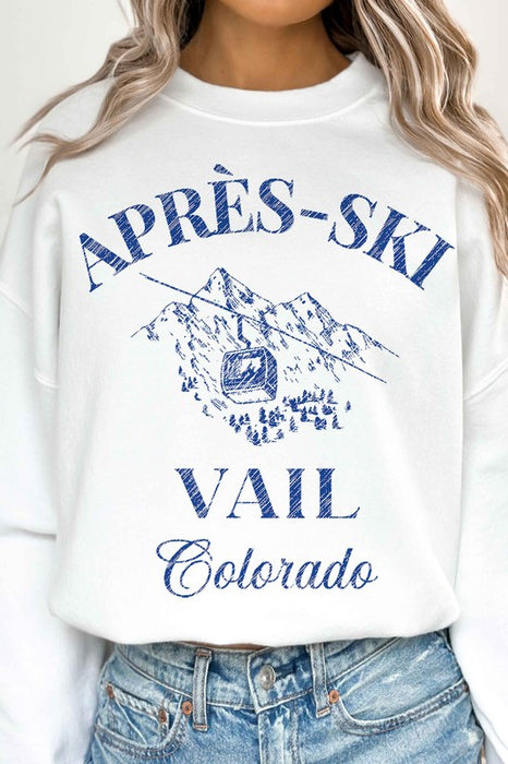 APRES SKI VAIL COLORADO OVERSIZED SWEATSHIRT