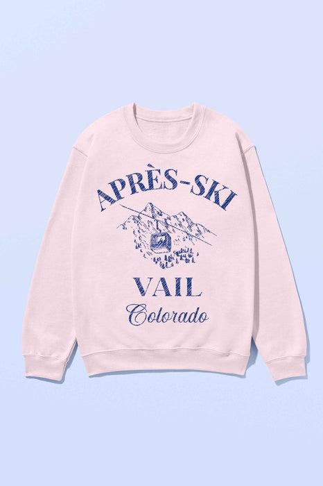 APRES SKI VAIL COLORADO OVERSIZED SWEATSHIRT